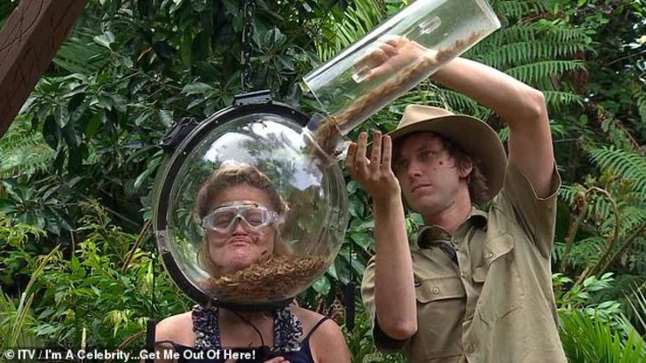 Kafasını böceklerle dolu bir fanusa soktu!  - Resim: 2