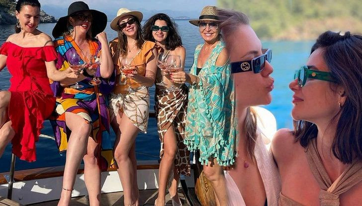 Yasak Elma'nın kadınlarından teknede olay pozlar iki isim küs demişlerdi - Resim: 1