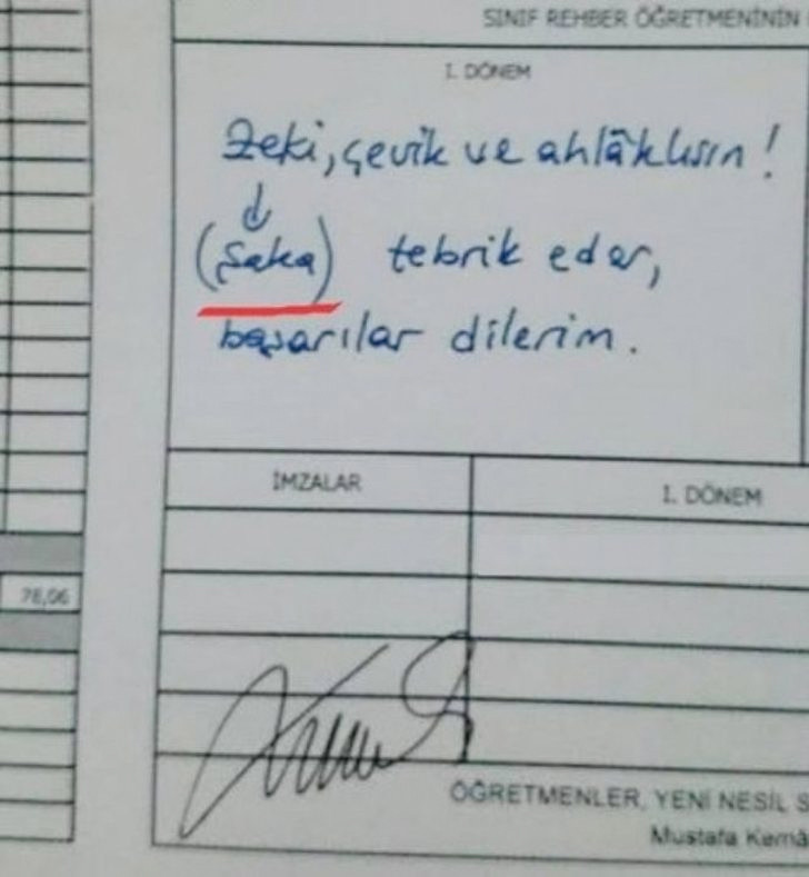 Öğretmenlerin öğrencilerin karnesine yazdıkları notlar şaşırttı - Resim: 4