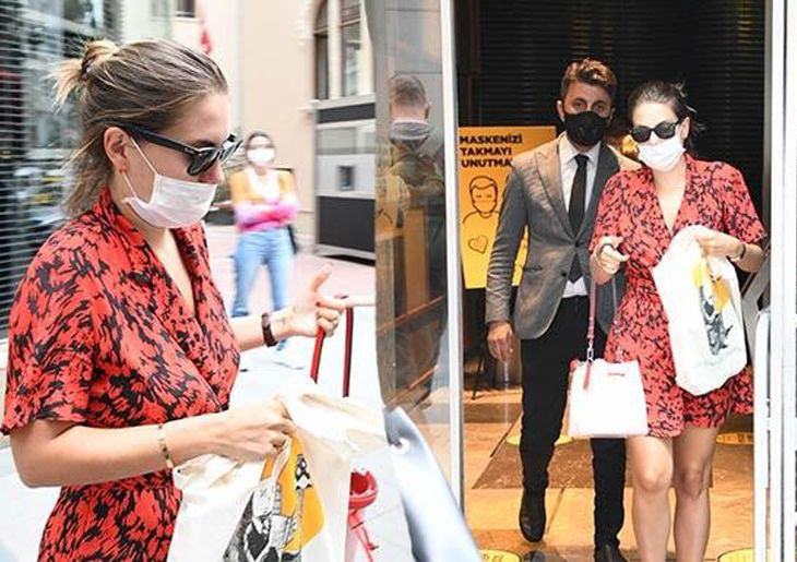 Eda Ece yine gergin! Sevgilisi Buğrahan Tuncer ile sokakta tartışmıştı - Resim: 1