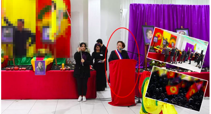 Fransa'dan skandal görüntüler! Açık açık PKK şovu yaptılar - Resim: 1