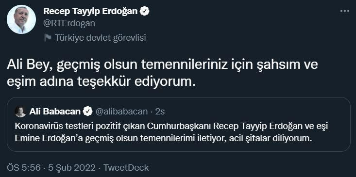 Cumhurbaşkanı Erdoğan tüm geçmiş olsun dileklerine teşekkür etti - Resim: 1
