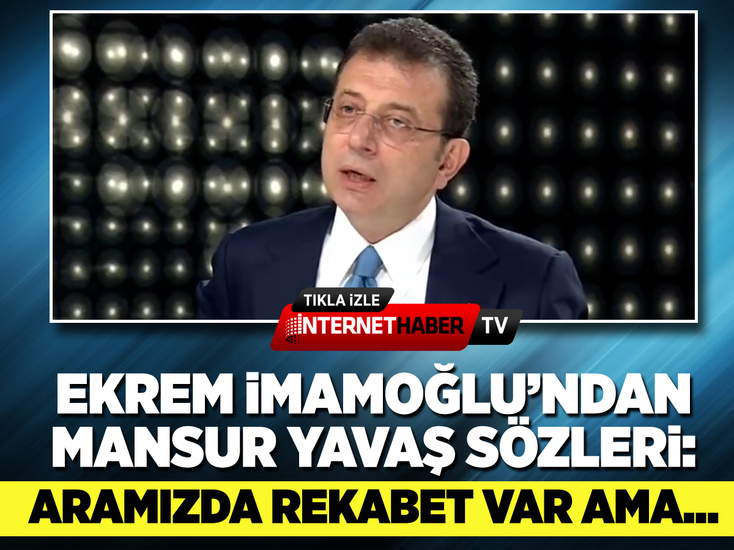 Ekrem İmamoğlu'ndan 'Mansur Yavaş' sözleri: Aramızda hizmet rekabeti var