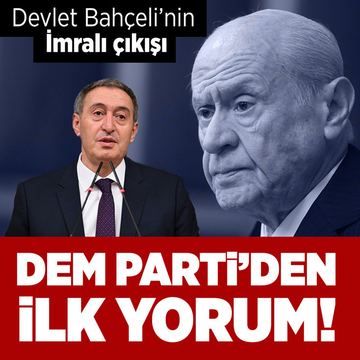 DEM Parti'den MHP lideri Bahçeli'nin "İmralı'ya giderim" sözlerine ilk yorum