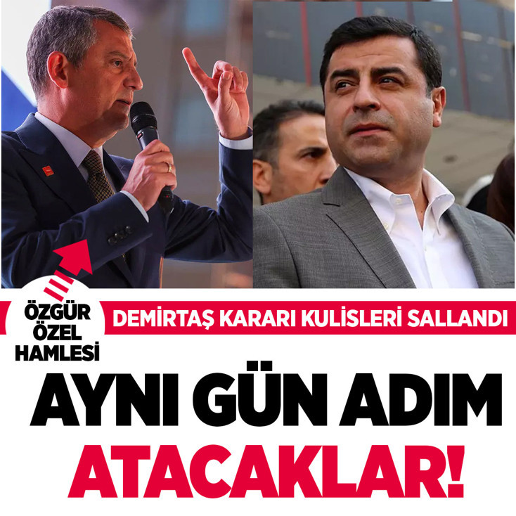 Özel aynı gün adımını atacak! Demirtaş kararı kulisleri hareketlendirdi