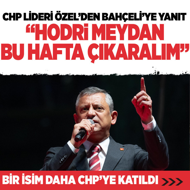 CHP lideri Özgür Özel'den Bahçeli'nin 'TRT' çıkışına yanıt