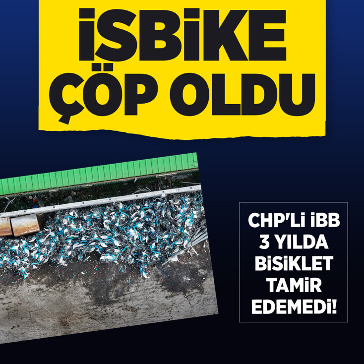 İSBİKE'nin bisikletleri kırılarak hurda haline getirildi