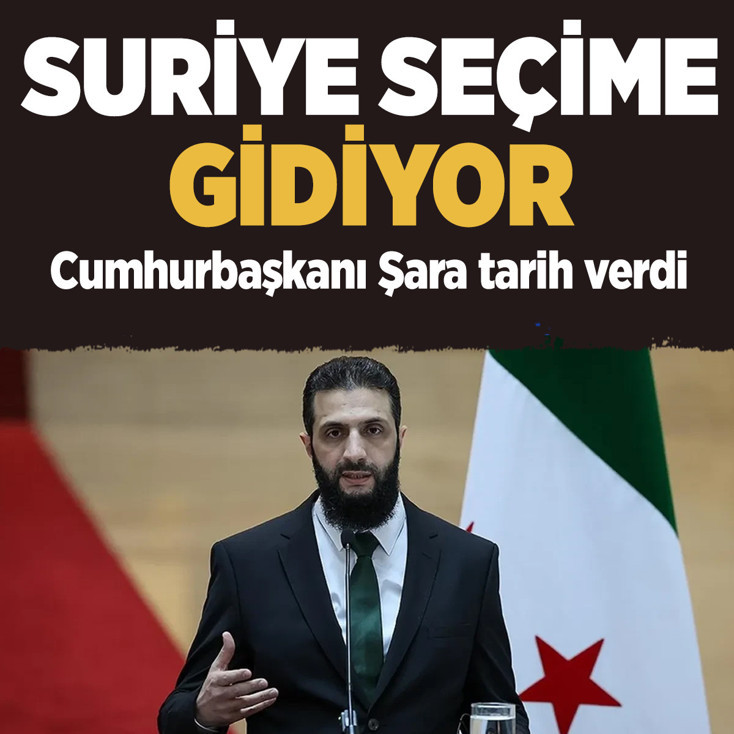 Suriye seçime gidiyor! Cumhurbaşkanı Şara tarih verdi
