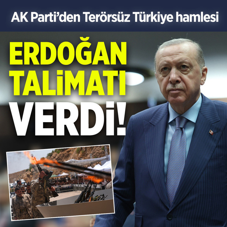 Cumhurbaşkanı Erdoğan talimatı verdi! AK Parti'den "Terörsüz Türkiye" hamlesi