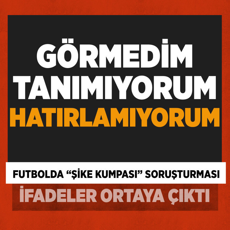 FETÖ'nün "Futbolda şike kumpası" soruşturmasında şüphelilerin ifadelerine ulaşıldı