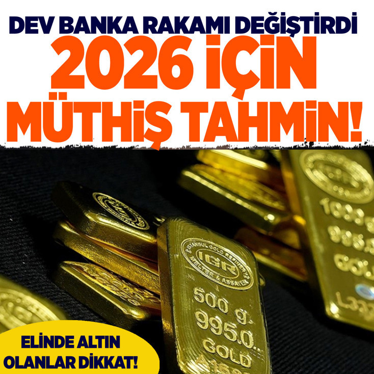 2026 altın fiyatları için müthiş tahmin! Bankacılık devi rakamı değiştirdi