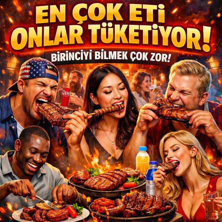 En çok eti onlar tüketiyor! Birinciyi bilmek çok zor