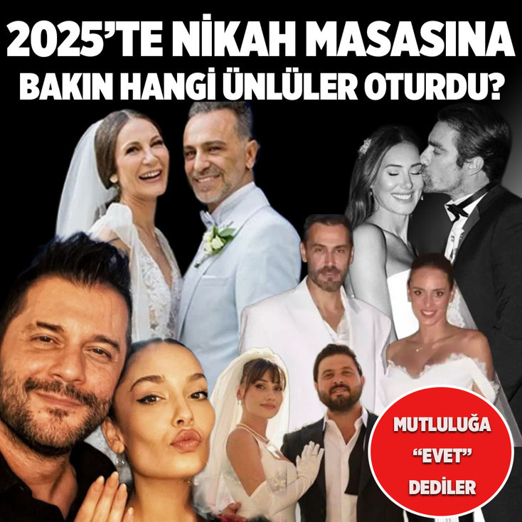 Mutluluğa "evet" dediler! İşte 2025'te evlenen ünlüler...