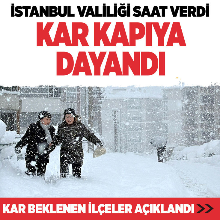 İstanbul'da karla karışık yağmur ve kar uyarısı valilik yağış beklenen ilçeleri paylaştı