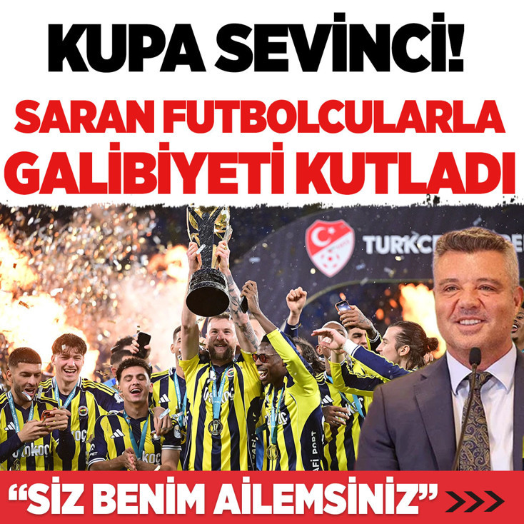 Kupa sevinci! Sadettin Saran'dan futbolculara net mesaj: 'Siz benim ailemsiniz'