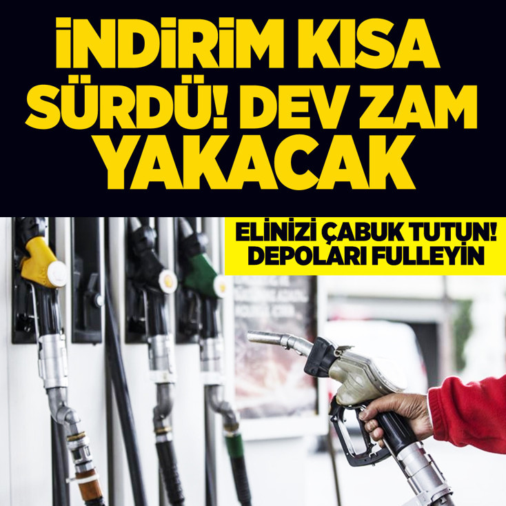 İndirim sevinci kısa sürdü! Akaryakıta zam kapıda, depoları doldurun
