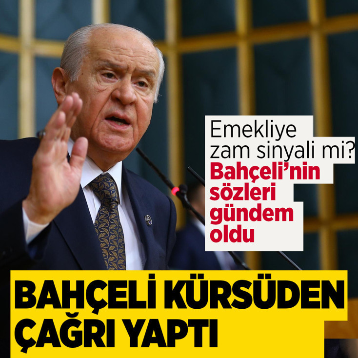 Bahçeli kürsüden seslendi! Emekliye iyileştirme formülü gündemde