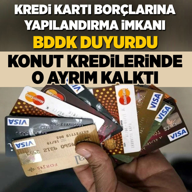 BDDK’dan kredi kartı ve ihtiyaç kredilerine yapılandırma kararı