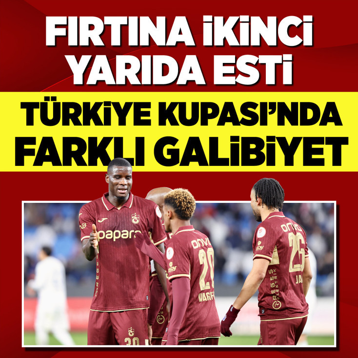 Trabzonspor Türkiye Kupası'nda farka koştu