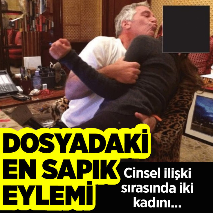 Epstein belgesindeki en sapkın eylem! 2 kadını cinsel ilişki sırasında...