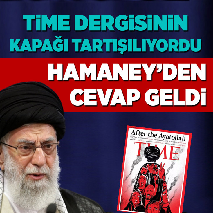 TIME'ın kapağı tartışılırken Hamaney'den cevap geldi