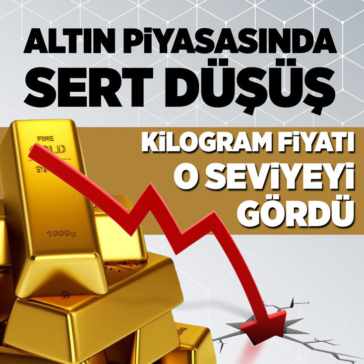 Altın piyasasında sert düşüş: Kilogram fiyatı 7 milyon liranın altına indi