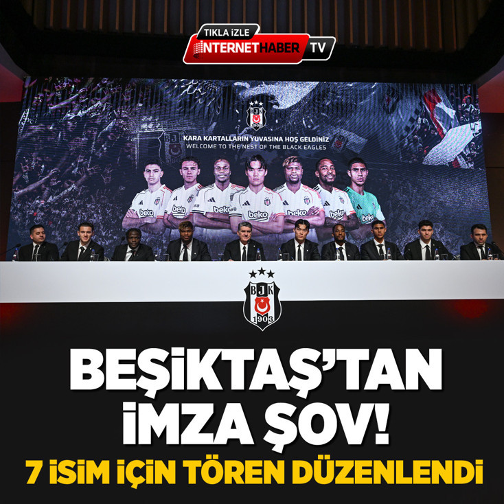 Beşiktaş'tan imza şov! 7 isim için tören düzenlendi