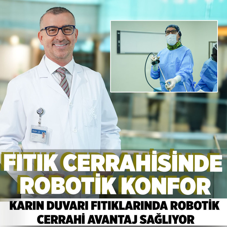 Karın duvarı fıtıklarında robotik cerrahi büyük avantaj sağlıyor! Daha hızlı iyileşme, daha az komplikasyon