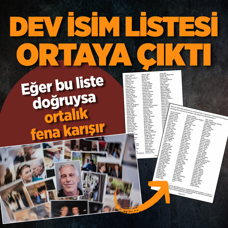 Epstein'in kabarık isim listesi ifşa oldu! Liste doğruysa ortalık fena karışacak