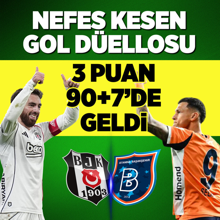 Gol düellosu Beşiktaş'ın! Gol 90+7'de geldi