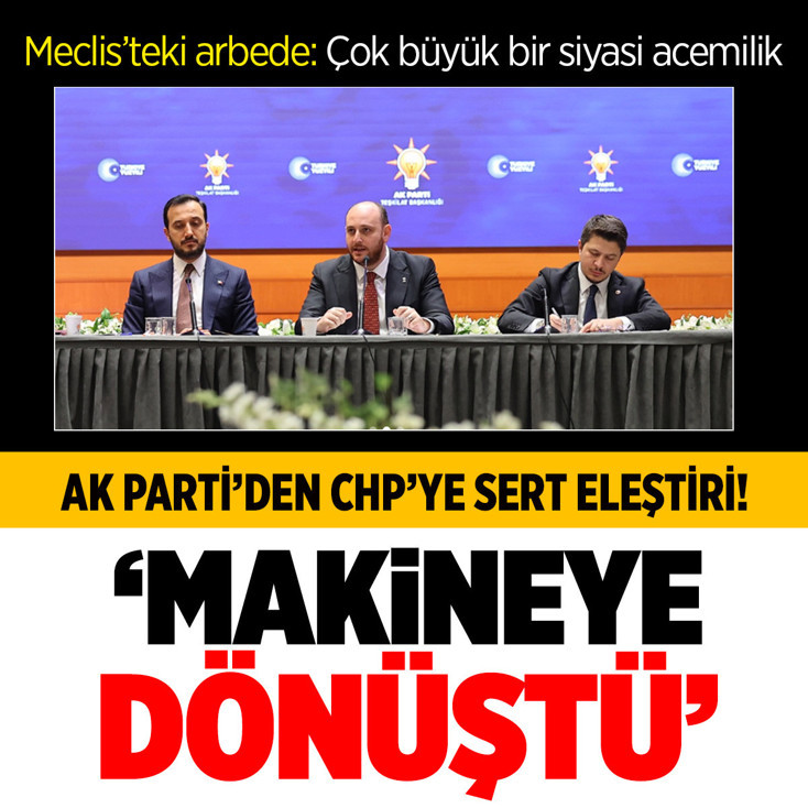 AK Parti'den CHP'ye sert eleştiri: "İstanbul'daki yolsuzluk çetesini aklamak için bir makineye dönüştü"