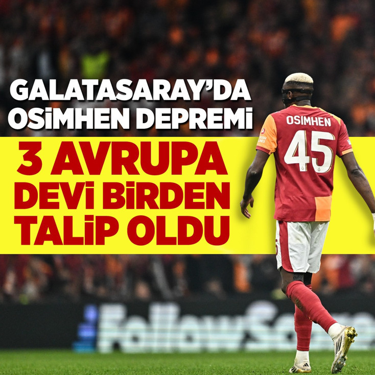 Galatasaray'da Osimhen depremi! 75 Milyon Euro'luk yıldıza Avrupa devleri talip oldu