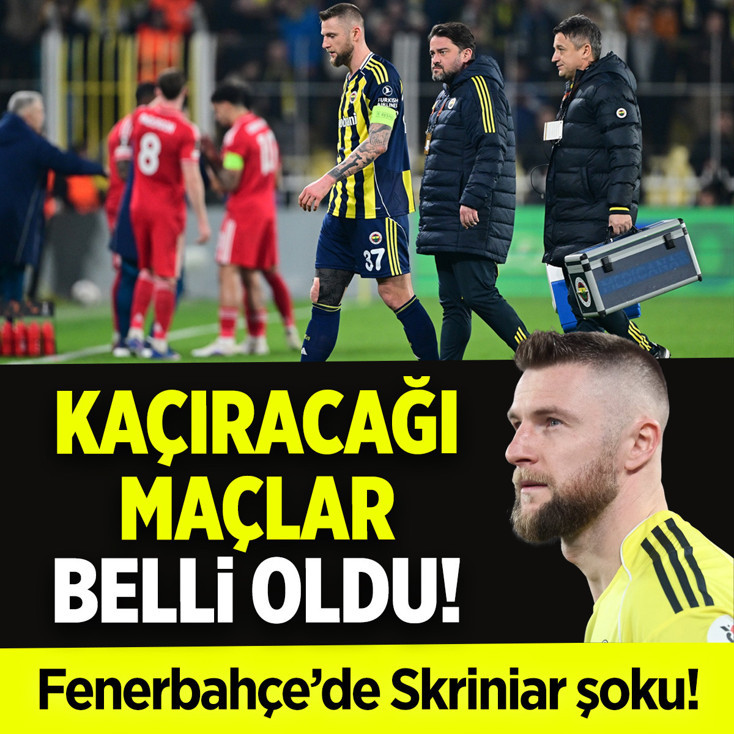Fenerbahçe'de Milan Skriniar sakatlandı! Kaçıracağı maçlar belli oldu