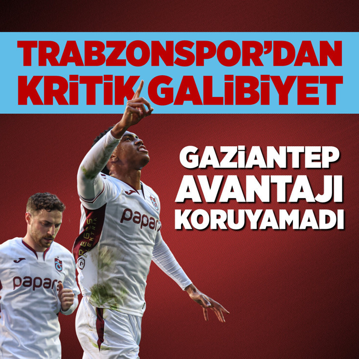 Trabzonspor'dan deplasmanda kritik galibiyet