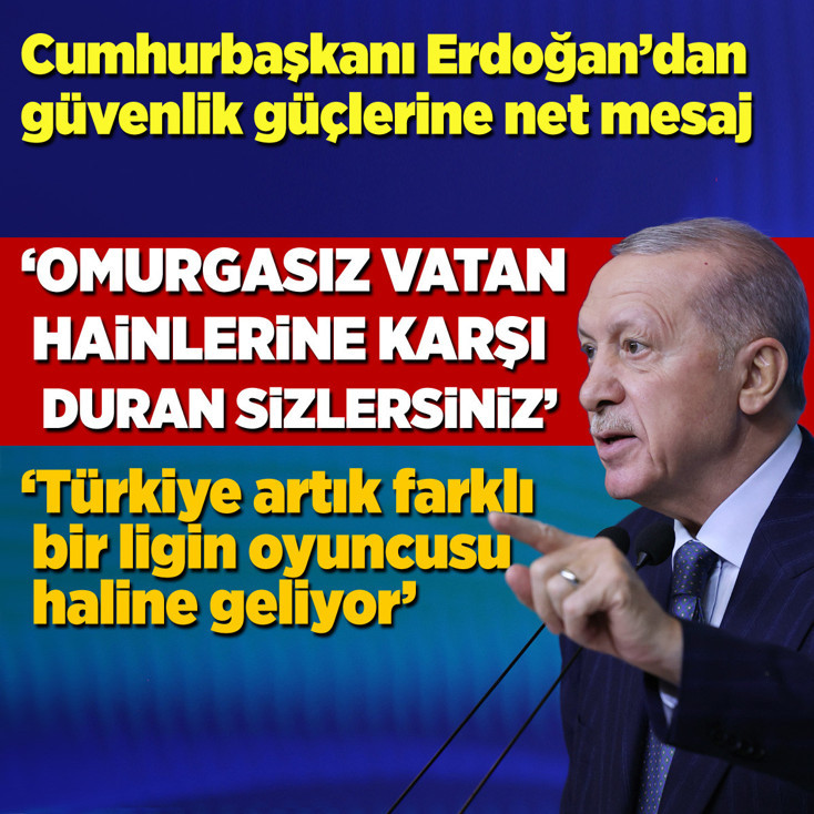 Cumhurbaşkanı Erdoğan'dan iftar programında güvenlik güçlerine net mesaj