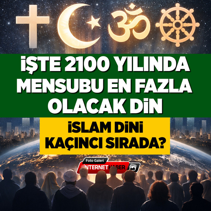 İşte 2100 yılında mensubu en fazla olacak din! İslam Dini kaçıncı sırada?