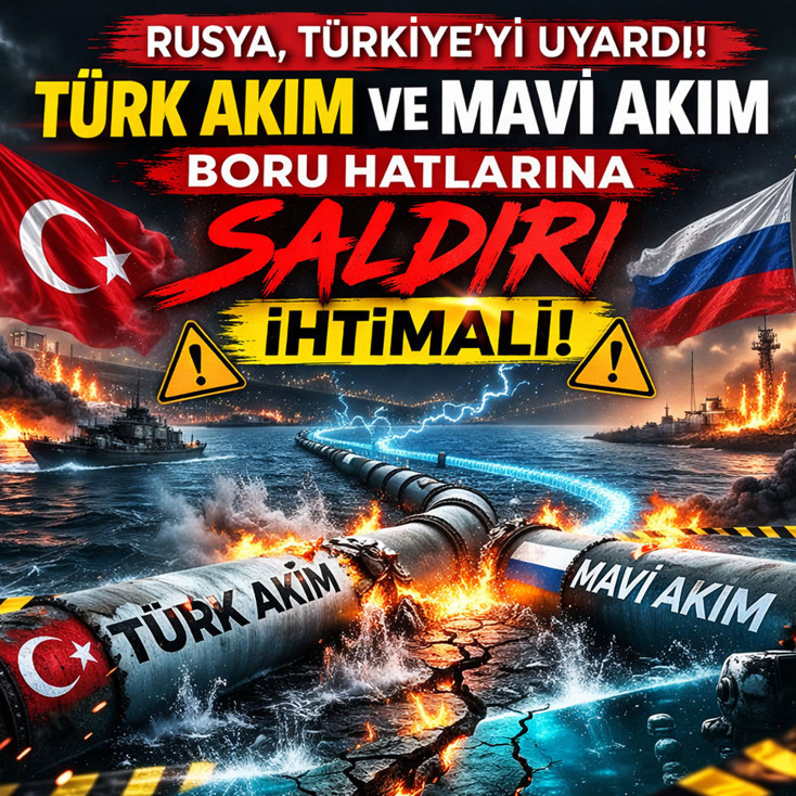 Rusya, Türkiye'yi uyardı: Türk Akım ve Mavi Akım boru hatlarına saldırı ihtimali...