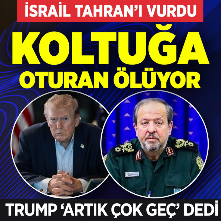 Trump artık çok geç dedi! İsrail İran savaşında koltuğa oturan ölüyor