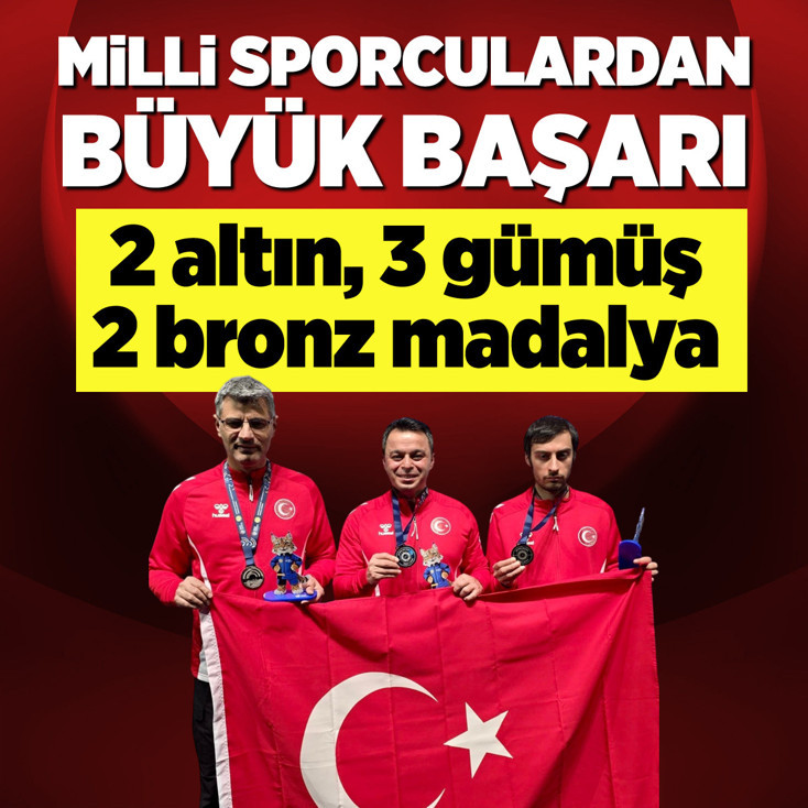 Milli sporculardan Avrupa Havalı Silahlar Şampiyonası'nda altın madalya