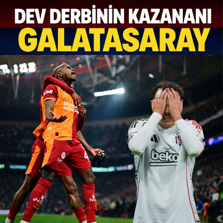 Galatasaray, deplasmanda Beşiktaş'ı 1-0 mağlup etti