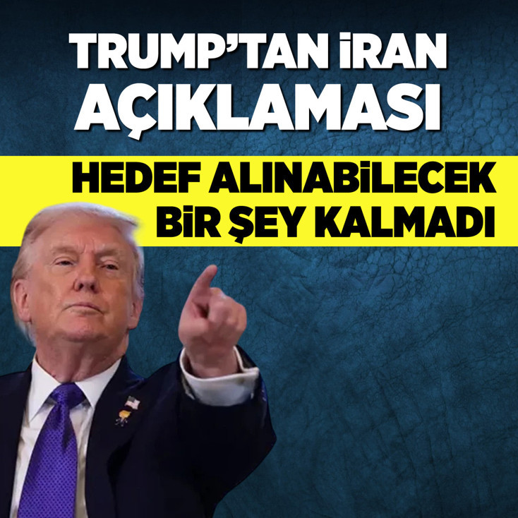 Trump'tan İran açıklaması: Hedef alınabilecek bir şey kalmadı