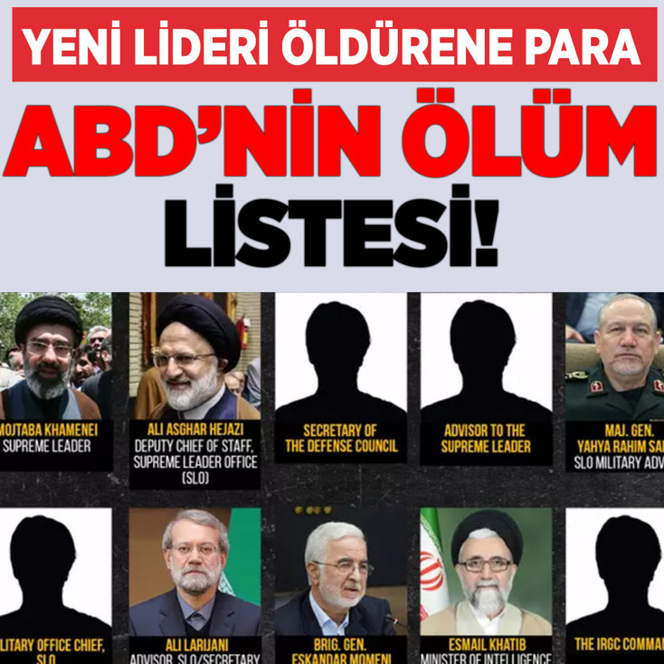 İran'ın yeni lideri için para ödülü! ABD listeyi paylaştı, isimleri tek tek yazdı