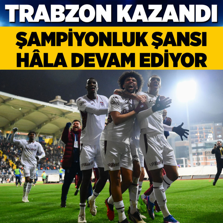 Trabzonspor, deplasmanda Eyüpspor'u 1-0 mağlup etti