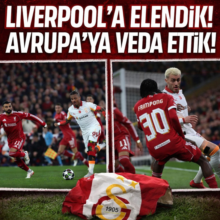 Galatasaray Liverpool'a 4-0 mağlup olarak Avrupa'ya veda etti