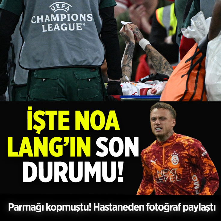 Liverpool maçında parmağı kopan Noa Lang'dan haber var! Hastaneden fotoğraf paylaştı
