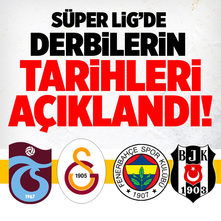 Süper Lig'de 28. hafta programı! İşte Trabzonspor-Galatasaray ve Fenerbahçe-Beşiktaş maçlarının tarihleri