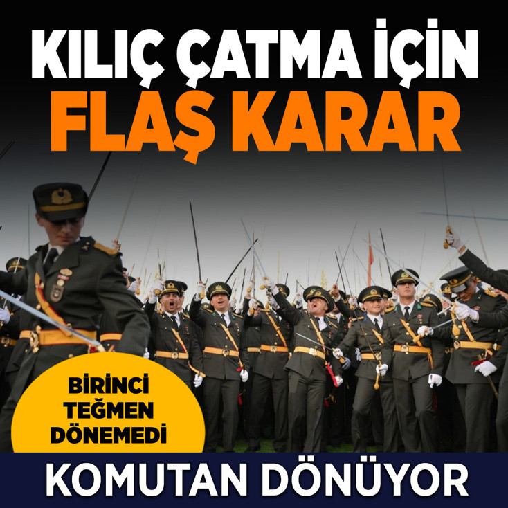 Kılıç çatma soruşturmasında ihraç edilen komutan döndü birinci dönemedi