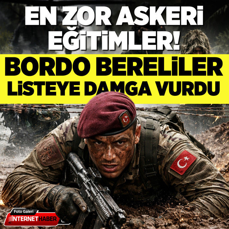 En zor askeri eğitimler! Bordo bereliler listeye damga vurdu