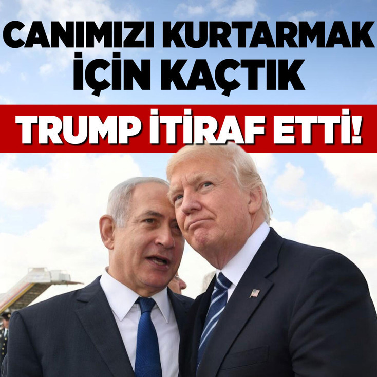 Trump'tan 'Gerald R. Ford' açıklaması: Canımızı kurtarmak için kaçtık