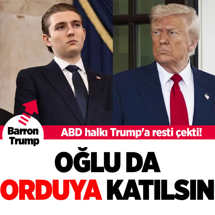 ABD halkı Trump'a resti çekti! Oğlu da Barron Trump da orduya katılsın